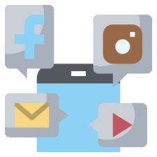 social network app solution icon
